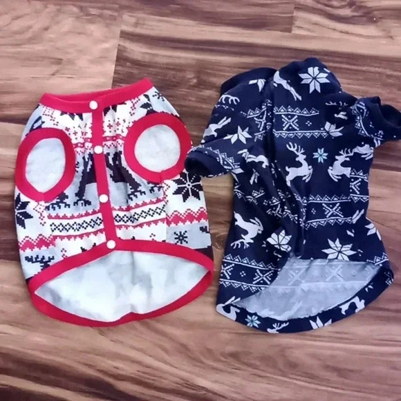 Dog Christmas pajamas. Worn once. Size small - Picture 2 of 4